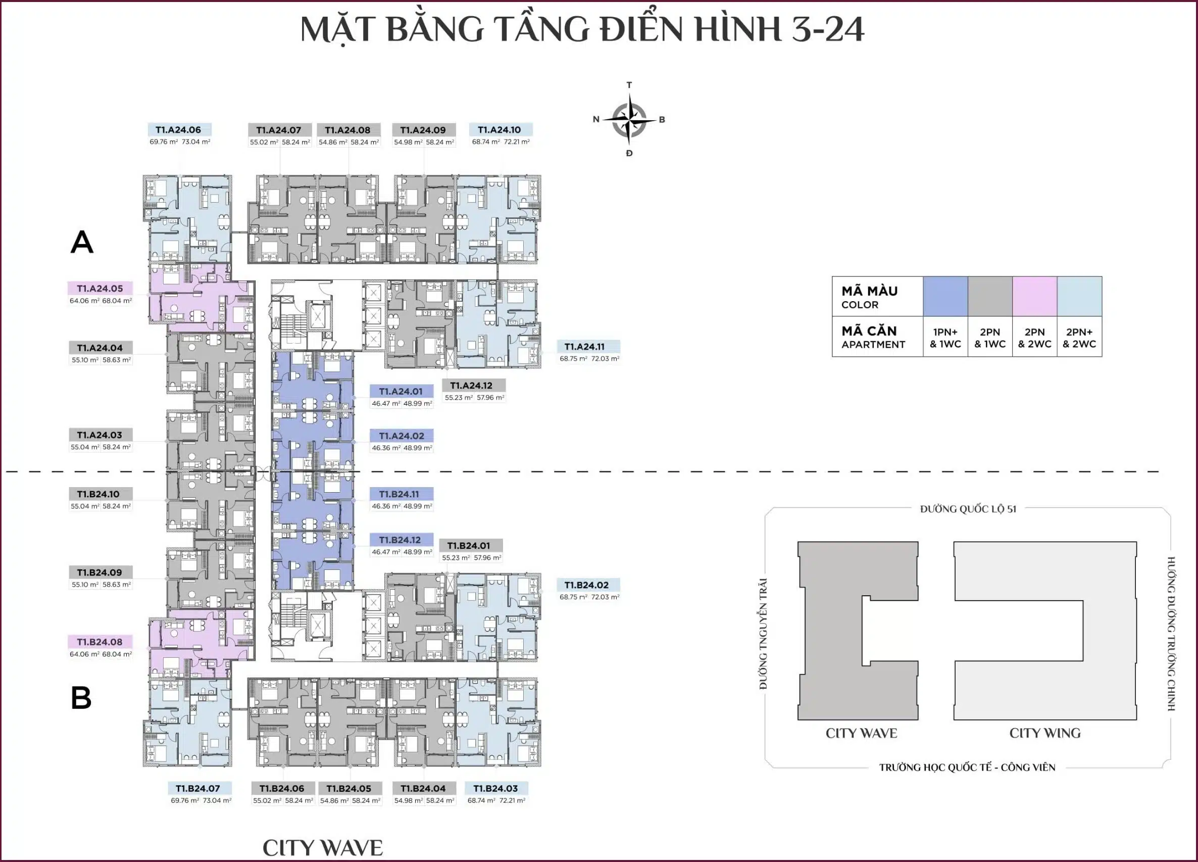 Mặt bằng căn hộ CityMark Residence