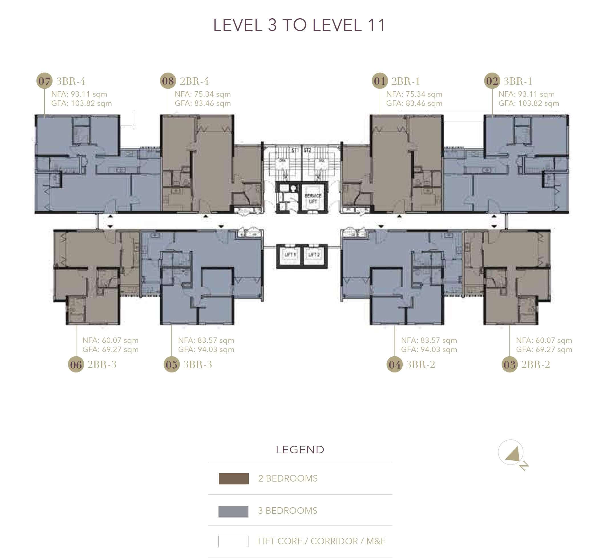 Mặt bằng căn hộ D1 Mension