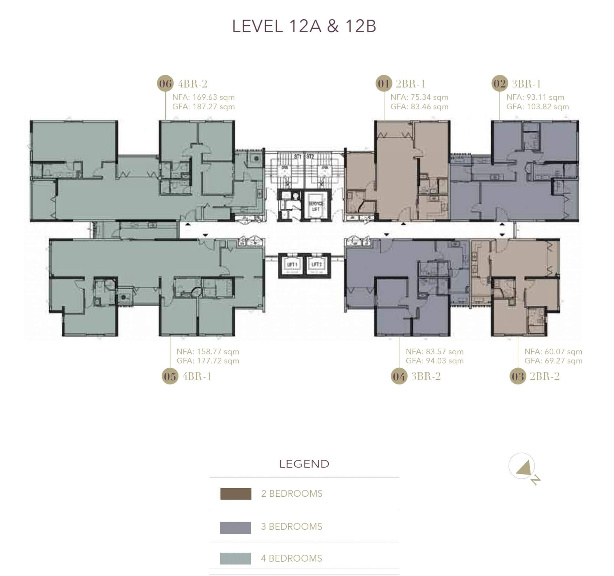 Mặt bằng căn hộ D1 Mension