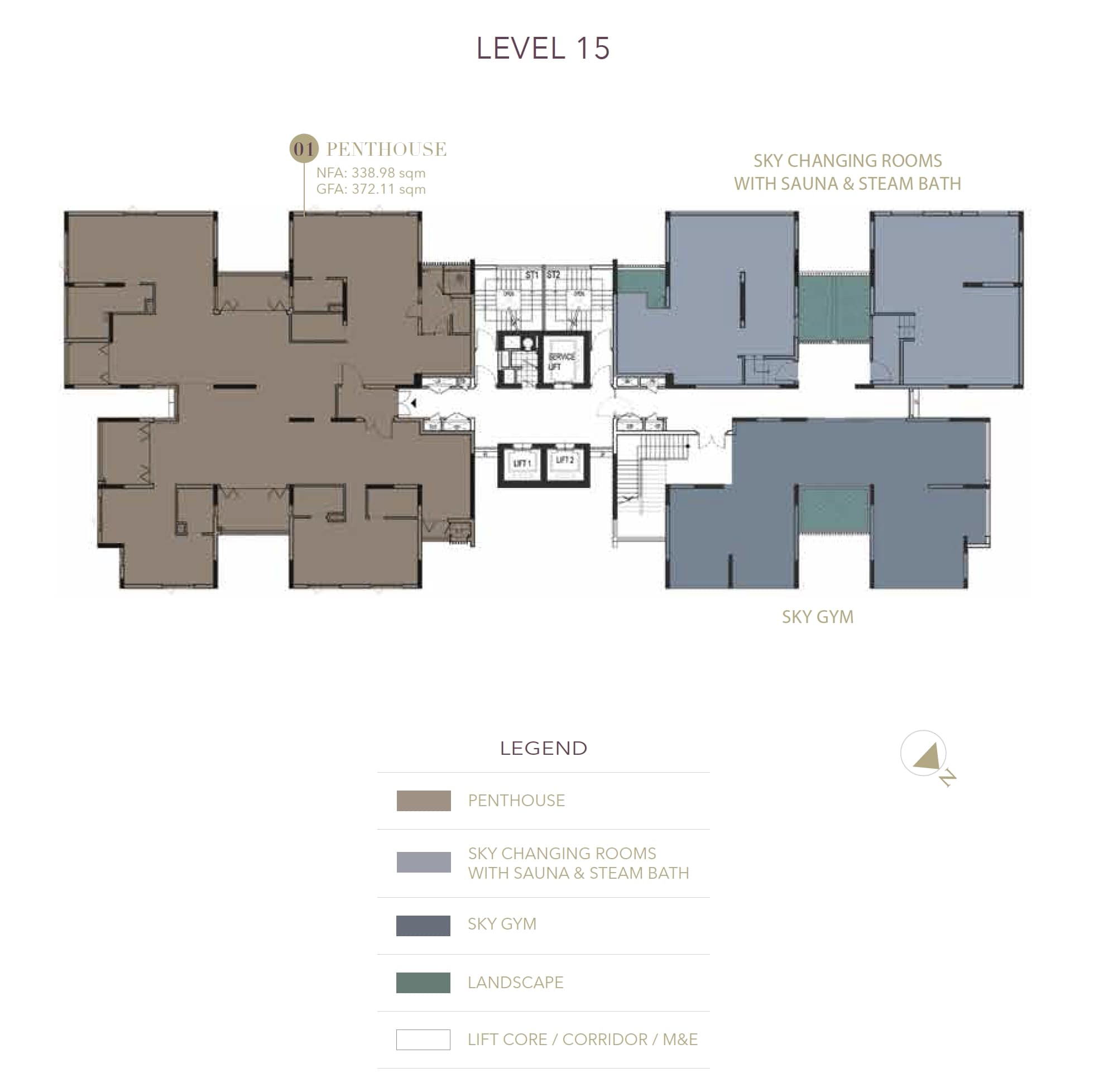 Mặt bằng căn hộ D1 Mension