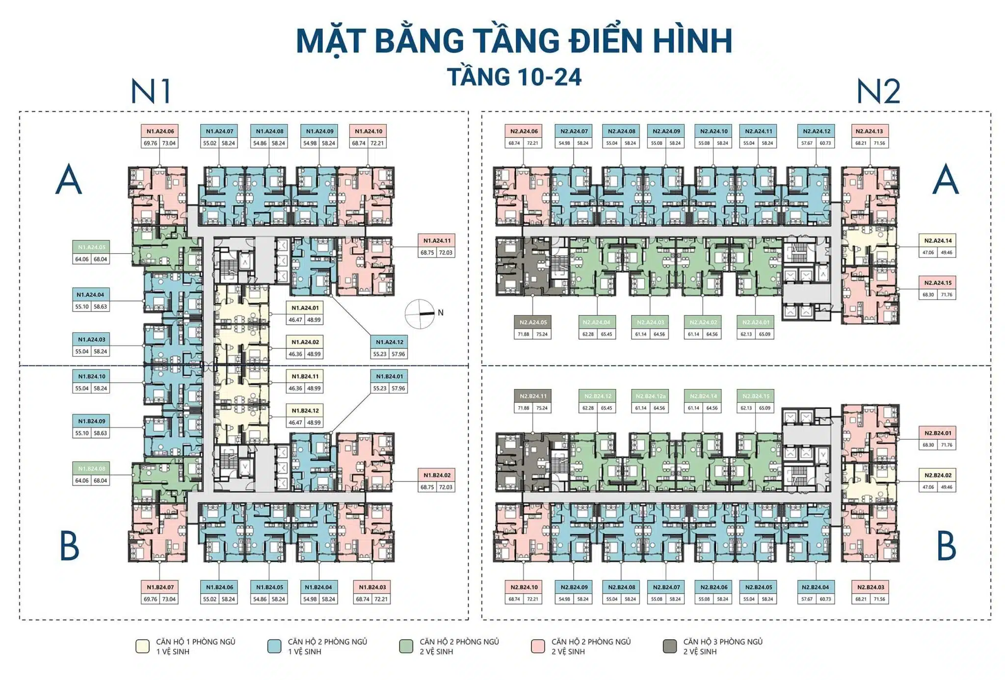 Mặt bằng căn hộ CityMark Residence