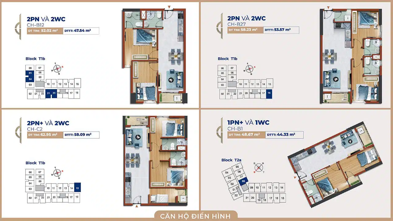 Mặt bằng căn hộ Destino Centro Bến Lức Long An