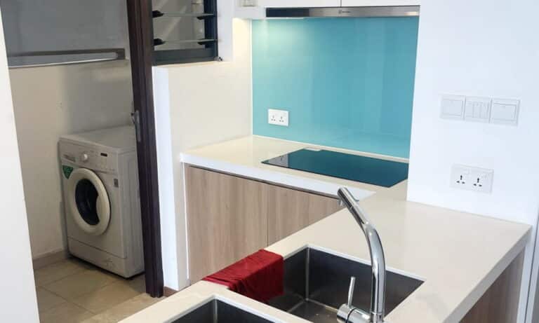 One Verandah căn hộ cho thuê 1 phòng ngủ lầu cao có nội thất view sông