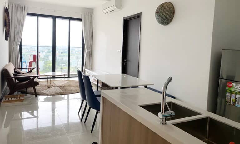 One Verandah căn hộ cho thuê 1 phòng ngủ tầng cao có nội thất view sông