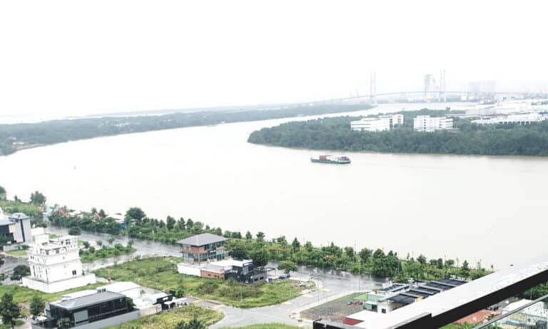 One Verandah căn hộ cho thuê 1 phòng ngủ có nội thất tầng cao view sông
