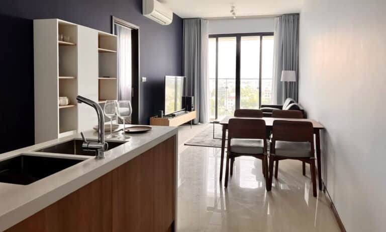 One Verandah căn cho thuê 1 phòng ngủ tầng cao nội thất đẹp view sông