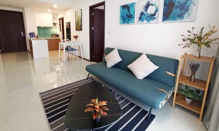 One Verandah căn hộ cho thuê 1 phòng ngủ tầng cao nội thất đủ view sông