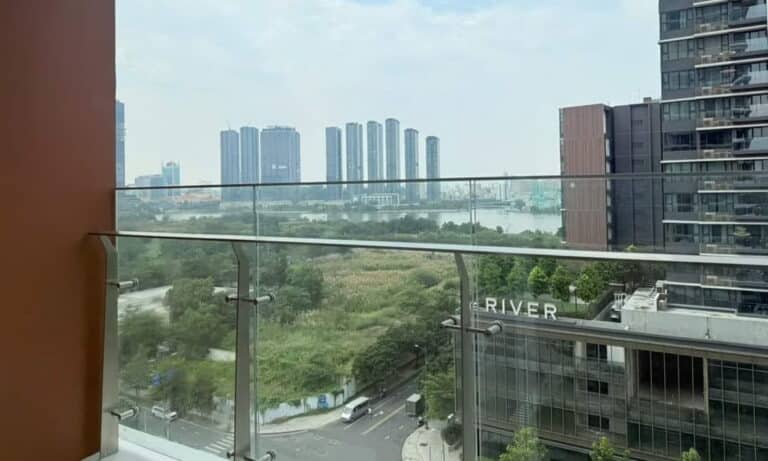 Cho thuê căn hộ Thủ Thiêm Zeit 2 phòng ngủ tầng cao nhà trống view sông