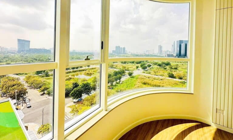 Thủ Thiêm Zeit cho thuê 2 phòng ngủ lầu trung nội thất cơ bản view khu Sala