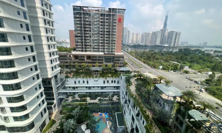 Căn hộ cho thuê Thủ Thiêm Zeit 1 phòng ngủ lầu cao nhà trống view sông