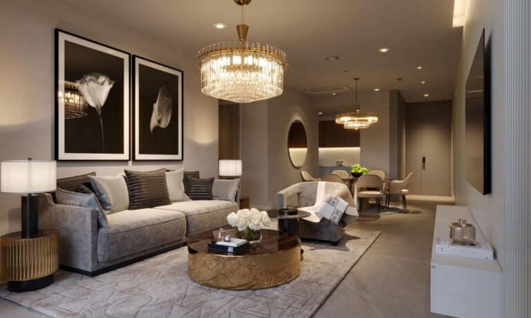 Căn hộ Thủ Thiêm Zeit cho thuê 3 phòng ngủ lầu cao nội thất đẹp view sông