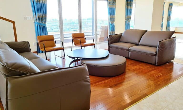 Cho thuê Đảo Kim Cương duplex 4 phòng lầu cao nội thất đầy đủ view sông