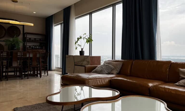 Cho thuê Đảo Kim Cương căn hộ 4 phòng ngủ tầng cao có nội thất view sông