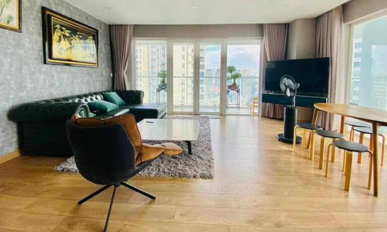 Cho thuê Đảo Kim Cương 4 phòng ngủ tầng cao nội thất đầy đủ view sông