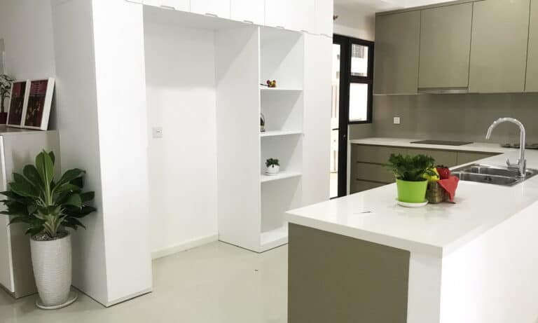 Cho thuê Estella Heights 3 phòng ngủ view hồ bơi tầng 14 nhà trống