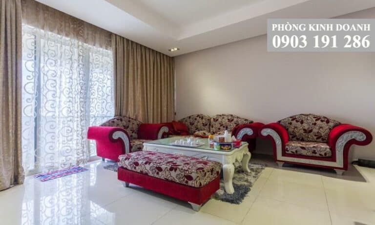 Căn The Estella cho thuê view thoáng đẹp lầu cao có nội thất 2 phòng ngủ