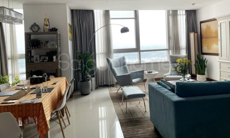 Cho thuê căn hộ Xi Riverview 3 phòng ngủ lầu cao T3 đủ nội thất view sông