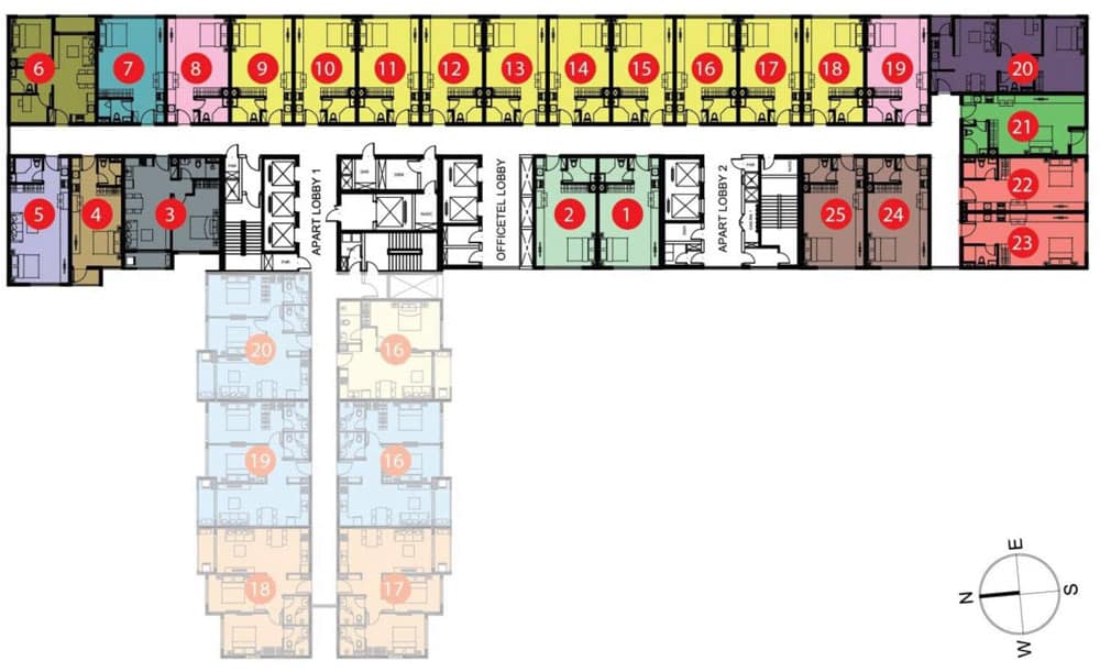 Mặt bằng căn hộ Botanica Premier