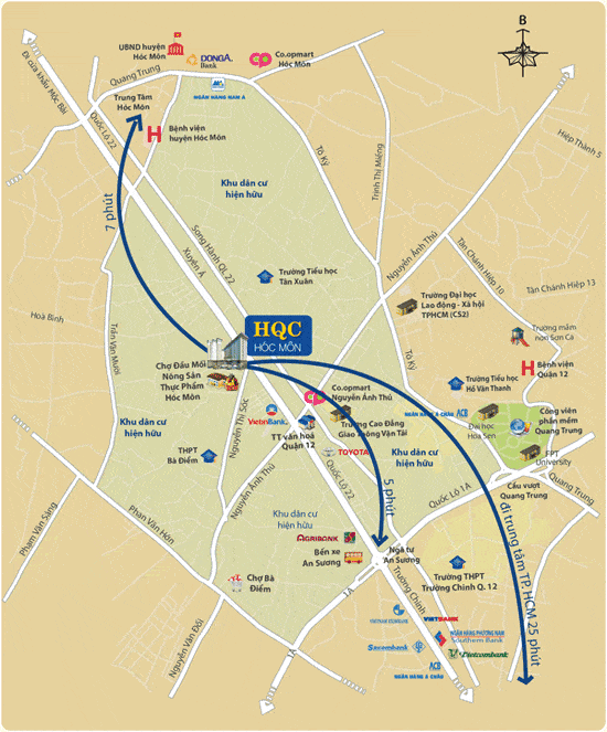 Cho thuê căn hộ HQC Hóc Môn - Giá rẻ nhất tháng [thoigian]