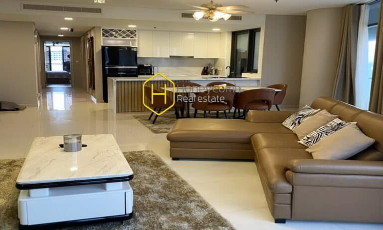 City Garden căn hộ cho thuê lầu cao đủ nội thất view quận 1 3 phòng ngủ