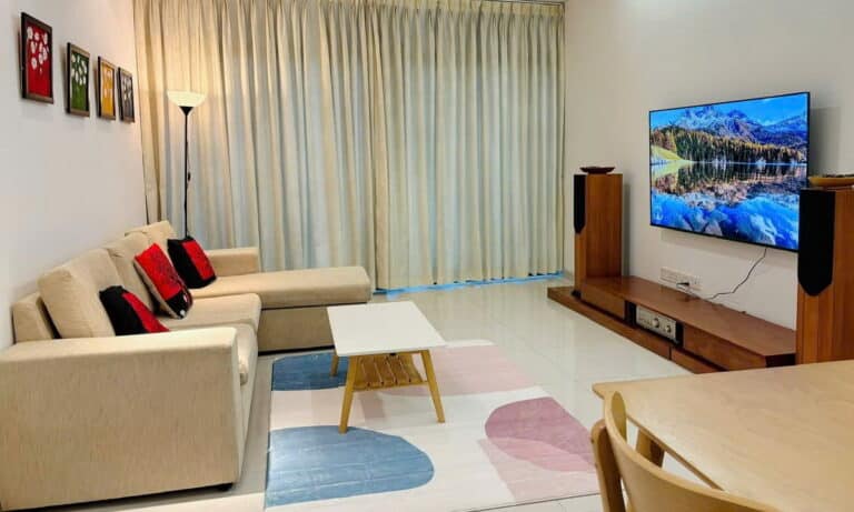 Căn City Garden cho thuê lầu cao nội thất xịn view Văn Thánh 1 phòng ngủ