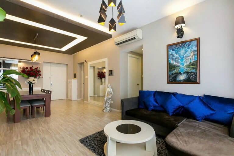 Cho thuê Topaz Saigon Pearl 2PN, tầng cao, Nội Thất Đẹp, view sông thoáng mát