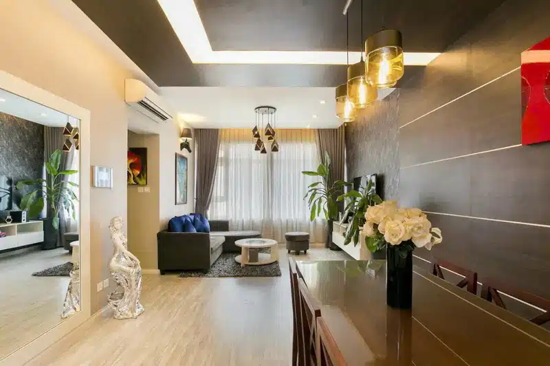 Cho thuê Topaz Saigon Pearl 2PN, tầng cao, Nội Thất Đẹp, view sông thoáng mát