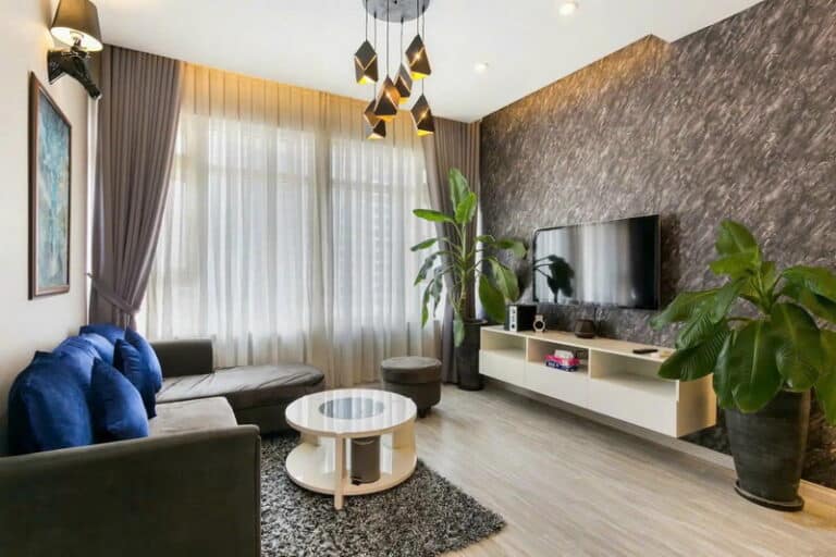 Cho thuê Topaz Saigon Pearl 2PN, tầng cao, Nội Thất Đẹp, view sông thoáng mát
