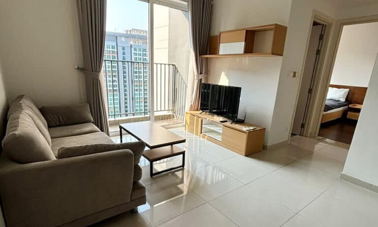 Vista Verde cho thuê 1 phòng ngủ lầu cao có đủ nội thất view khu dự án Feliz