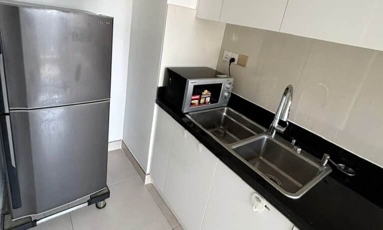 Vista Verde cho thuê 1 phòng ngủ lầu cao có đủ nội thất view khu dự án Feliz