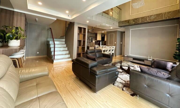 Cho thue can ho duplex Vista Verde 3 phòng ngủ lầu cao nhà đẹp view mát