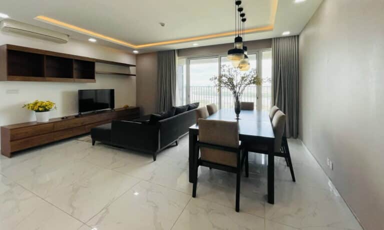 Can ho Vista Verde cho thue 3 phòng ngủ lầu cao đầy đủ nội thất view sông