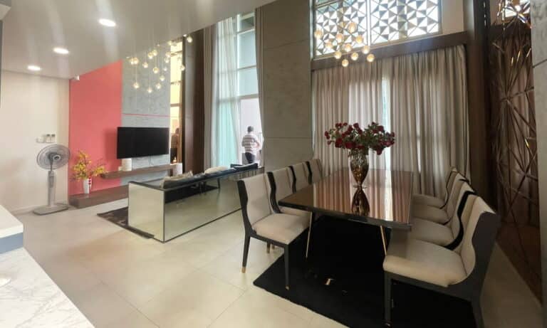 Cho thue can ho Vista Verde 3 phòng ngủ duplex tầng cao có nội thất đẹp