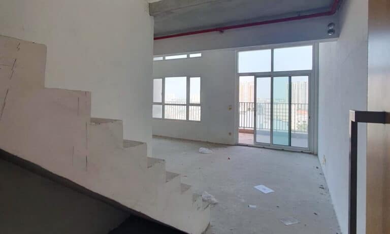 Căn hộ cho thuê Vista Verde duplex 3 phòng ngủ lầu cao nhà thô view mát