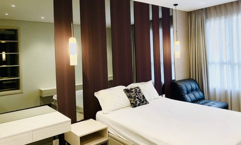 Căn hộ cho thuê Vista Verde duplex 3 phòng ngủ lầu cao nhà đẹp view sông
