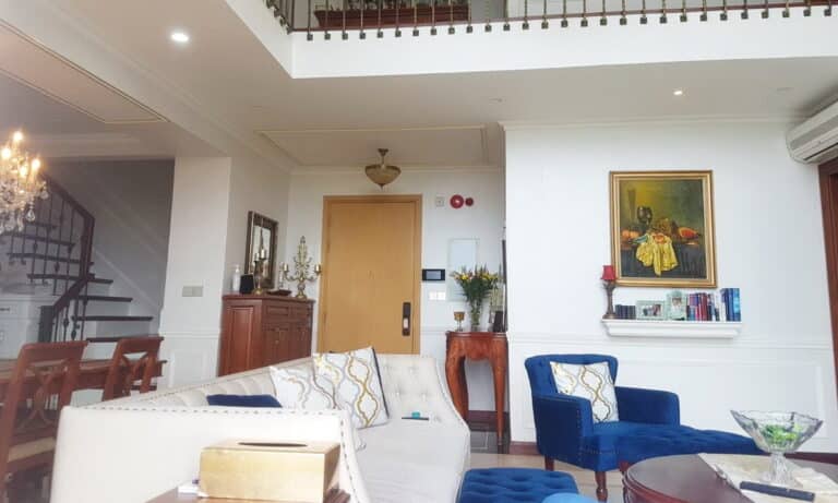 Can ho Vista Verde cho thue duplex 4 phòng ngủ đầy đủ nội thất view sông