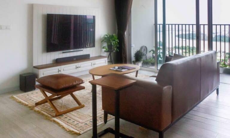 Can ho Vista Verde cho thue 3 phòng ngủ tầng cao có nội thất view sông đẹp