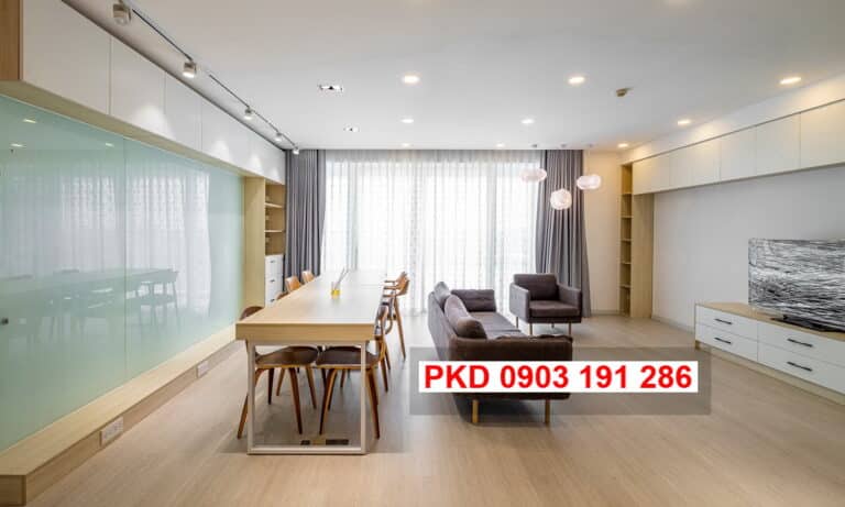 Can ho Vista Verde cho thue 4 phòng ngủ tầng cao có nội thất view sông