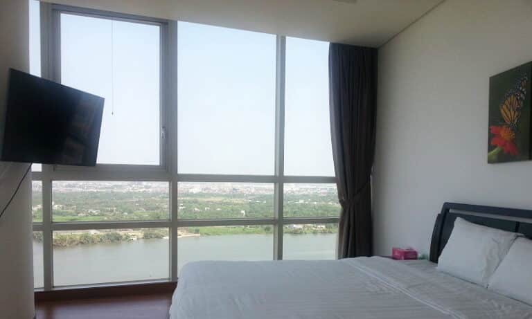 Cho thuê căn hộ Xi Riverview 3 phòng ngủ tầng cao T1 nội thất đủ view sông
