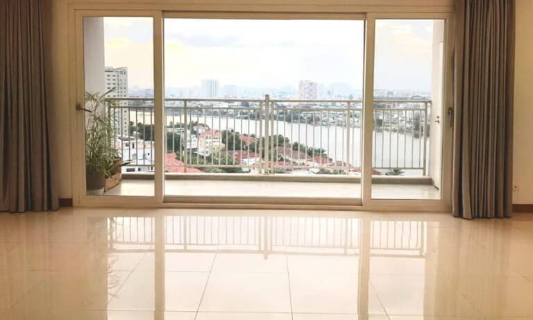 Cho thuê căn hộ Xi Riverview 3 phòng ngủ tầng cao T1 nhà trống view sông