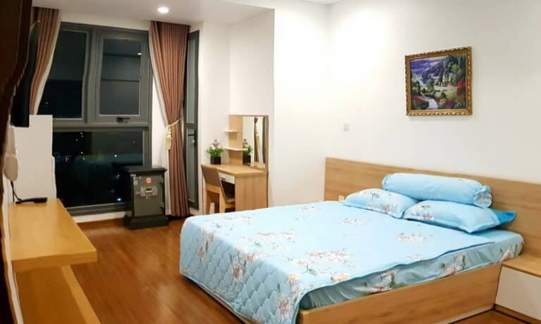 Căn hộ cho thuê Pearl Plaza 2 phòng ngủ view thoáng mát lầu cao có nội thất