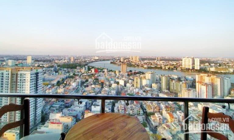 Cho thuê căn hộ penthouse Pearl Plaza 3 phòng ngủ view sông nội thất xịn