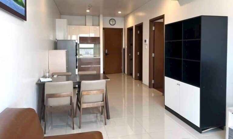 Căn hộ Pearl Plaza cho thuê 1 phòng ngủ view sông tầng cao có đủ nội thất