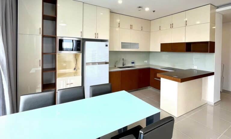 Cho thuê căn hộ Pearl Plaza 3 phòng ngủ view sông L81 lầu cao full nội thất