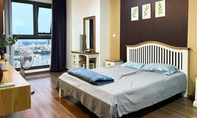 Cho thuê Pearl Plaza căn 2 phòng ngủ view sông tầng cao đầy đủ nội thất