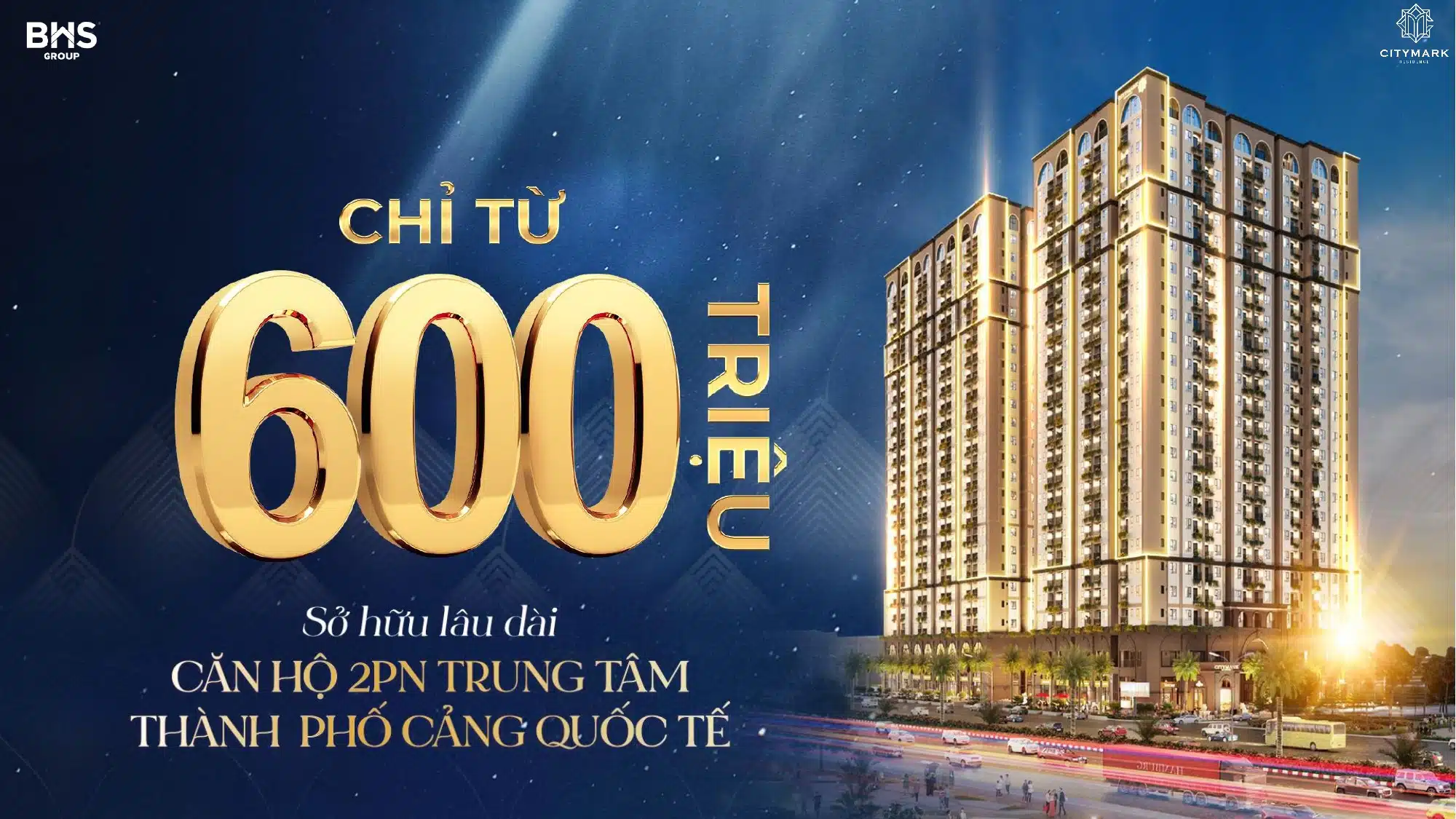 Căn hộ CityMark Residence giá chỉ từ 600 triệu – Cơ hội đầu tư