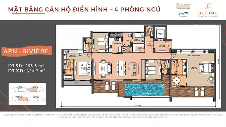 Mặt bằng và thiết kế căn hộ Define Thạnh Mỹ Lợi Quận 2