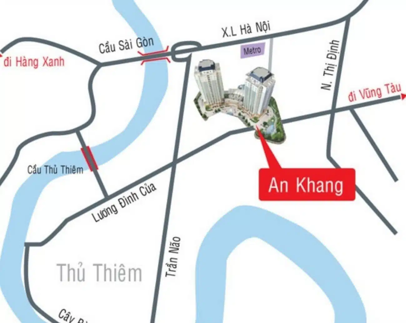 Cho thuê căn hộ chung cư An Khang Quận 2 - Giá rẻ tháng [thoigian]