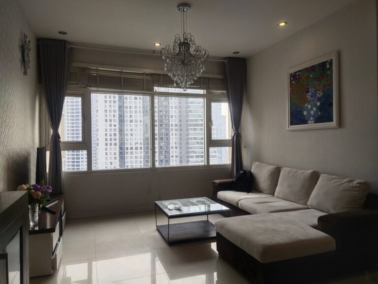 Căn hộ Saigon Pearl cho thuê 2 phòng ngủ lầu cao nội thất xịn view sông