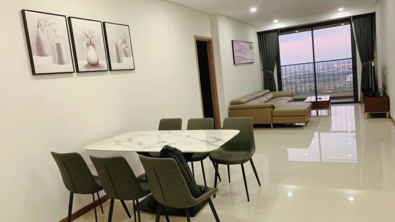 Cho thuê Opal Saigon Pearl 3 phòng ngủ lầu cao nội thất đẹp view sông